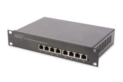 Комутатор DIGITUS Gigabit Ethernet 8x10/100/1000Mbps RJ45, 10"