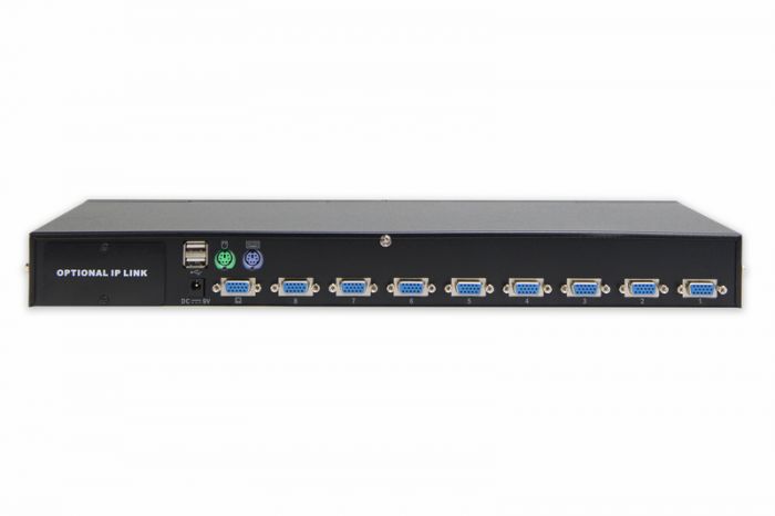 Комутатор DIGITUS Combo-KVM, 1 user, 8-port PS/2 or USB