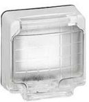 Plexo Адаптер для 2-х модулей MOSAIC (монтаж в накладну 1-постову коробку арт.90491), IP66, ІК08, колір Сірий (прозорий);