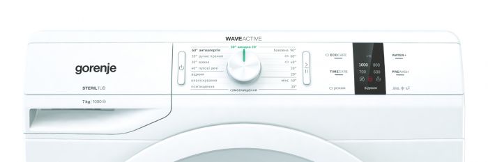 Пральна машина з баком Gorenje WP702/R, 7кг, 1000, A++, глибина 55см, Дисплей, Білий