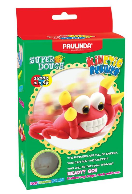 Маса для ліплення Paulinda Super Dough Running Race Краб заводний механізм PL-081183-2