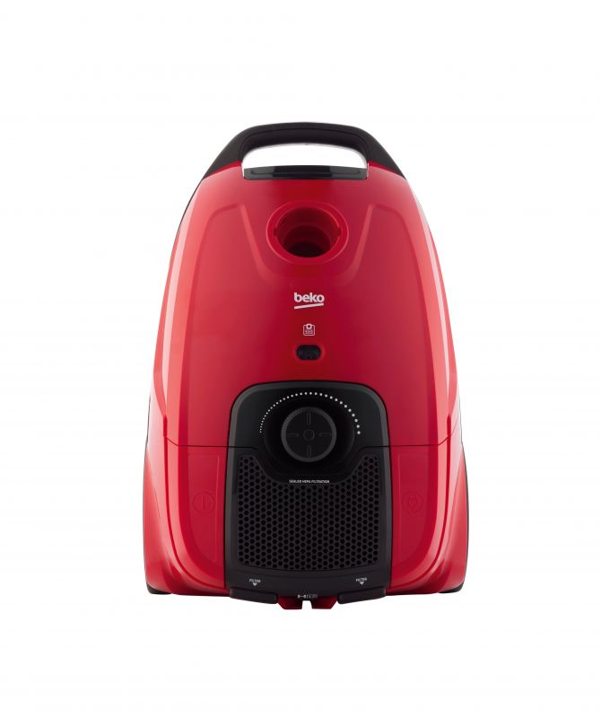 Пилосос мішковий Beko VCC5325AR - пилозбірник 3.2 л/НЕРА12/клас прибирання А/управл. на корпусі/червоний