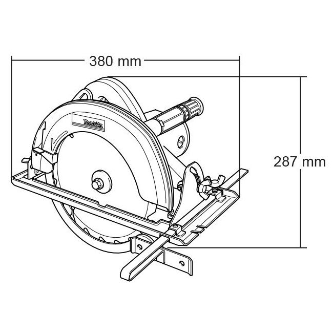 Пила дискова Makita N5900B, 2000 Вт, 235 мм, 4100 об/хв, 7.2 кг