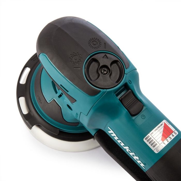 Шліфмашина ексцентрикова Makita BO6050J, 750 Вт, 150 мм, 1600-6800/хв, 2.6 кг