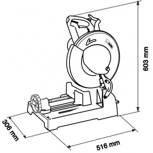 Монтажна Пила Makita LC1230, 1750 Вт, 305 мм, 1.300 об/хв, 19.3 кг