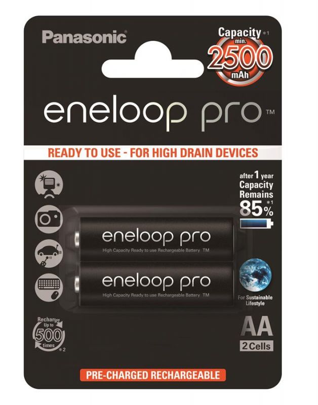 Акумулятор Panasonic Eneloop Pro AA 2500 mAh 2BP