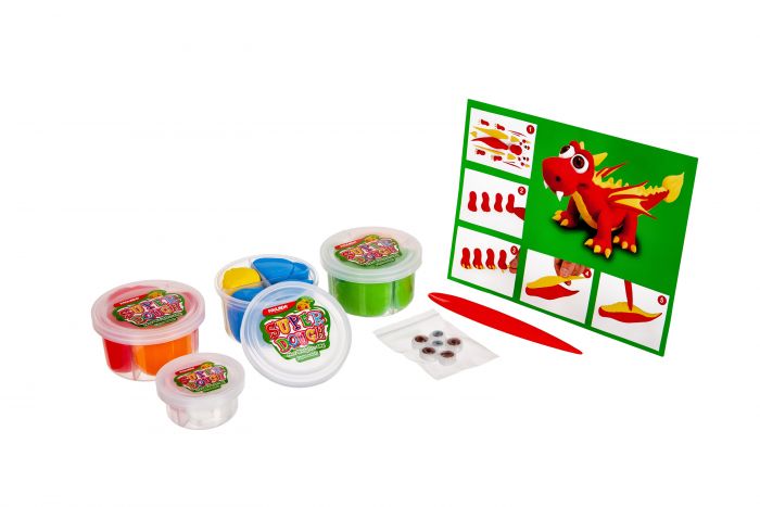 Маса для ліплення Paulinda Super Dough Cool Dragon Дракони 3 в 1 PL-081554