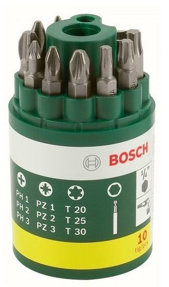 Набір біт Bosch 9 шт з тримачем