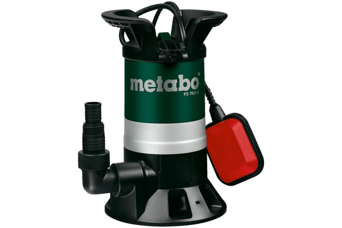 Насос дренажний Metabo PS 7500 S для брудної води, 450 Вт, 7.5 куб/год, висота подачі м, занурення до 5м.