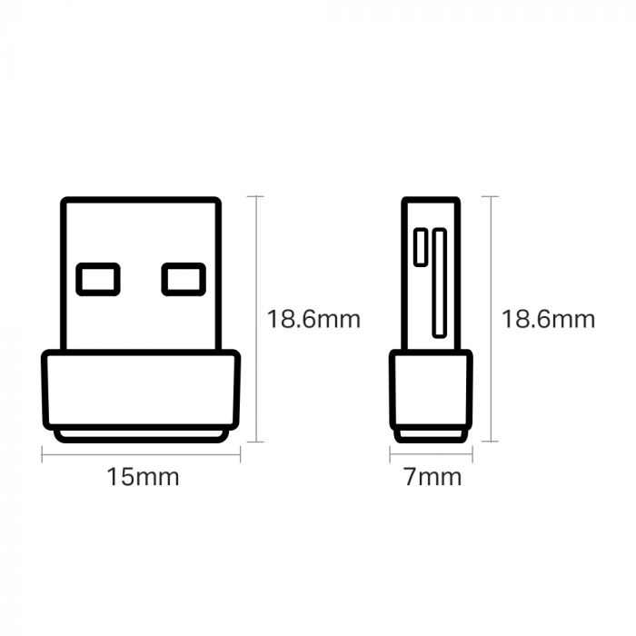 WiFi-адаптер TP-LINK Archer T2U nano AC600 USB2.0 nano