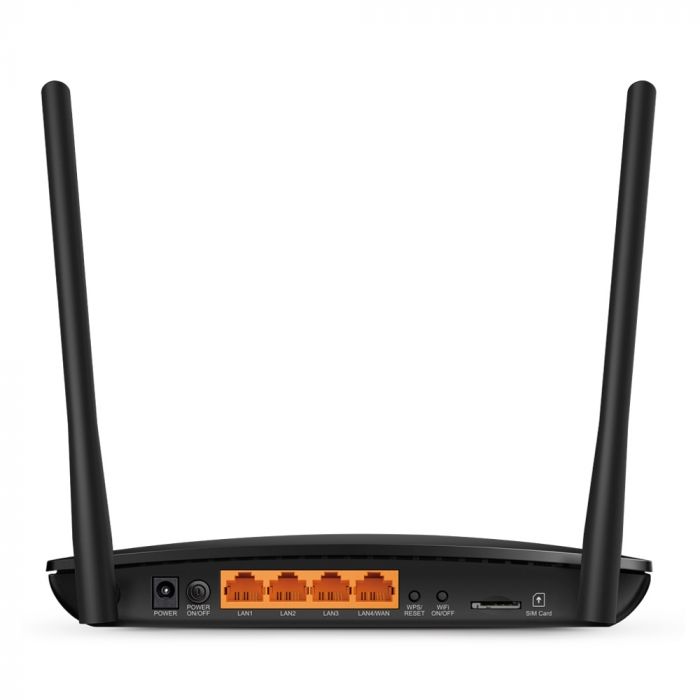 4G-Маршрутизатор TP-LINK TL-MR200 AC750 4G LTE 3xFE LAN 1xFE WAN 1xSim Card Slot