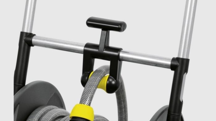 Котушка для шланга Karcher "HT80" на колесах, металеве, регулювання висоти ручки візка, довжина шланга: 1/2 80м, 5/8 60м, 3/4 40м