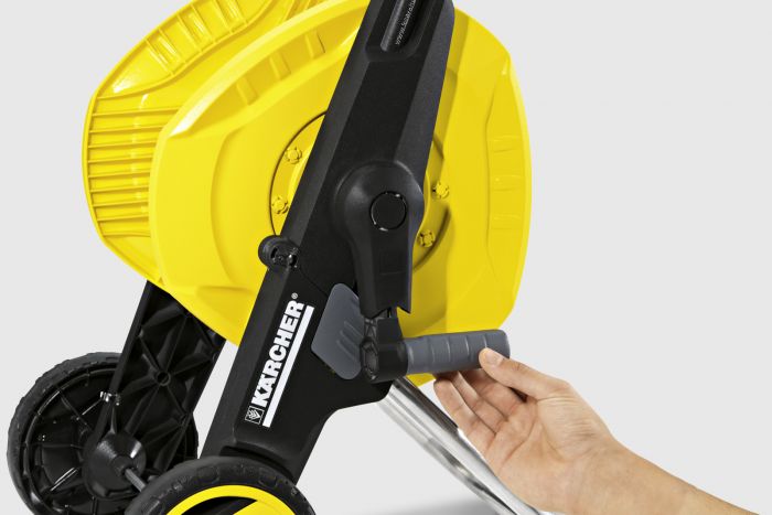 Катушка для шланга Karcher "HT 3.400", складне, регулювання висоти ручки візка, довжина шланга: 1/2" 40м, 5/8" 30м, 3/4" 20м