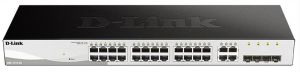 Комутатор D-Link DGS-1210-28/F 24xGE, 4xGE/SFP, WebSmart
