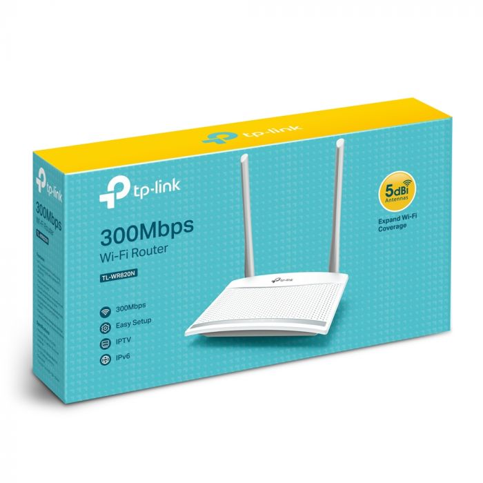 Маршрутизатор TP-LINK TL-WR820N N300 2xFE LAN 1xFE WAN