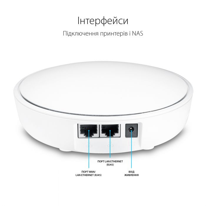 Маршрутизатор ASUS Lyra Mini MAP-AC1300 1xGE LAN 1xGE WAN MU-MIMO MESH