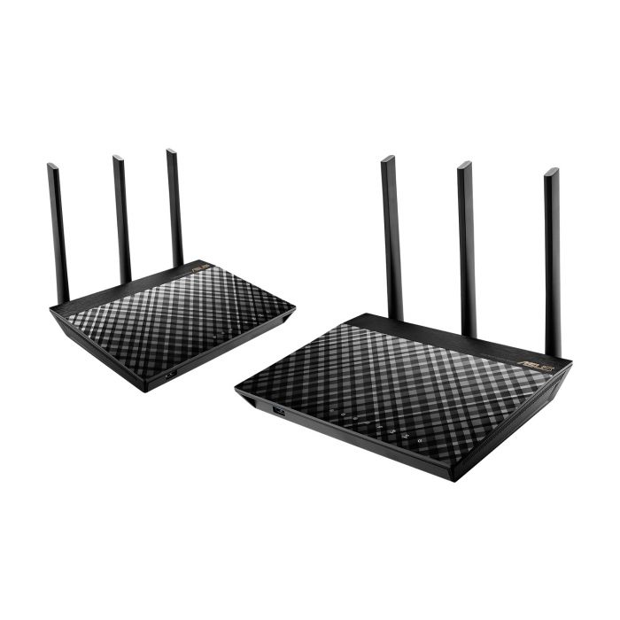 Маршрутизатор ASUS RT-AC67U 2PK AC1900 4xGE LAN 1xGE WAN 1xUSB3.0 1xUSB2.0 MU-MIMO MESH