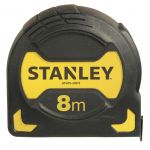 Рулетка Stanley "Tylon Grip Tape", прогумований ударостійкий корпус, великий гачок, 8м х 28мм