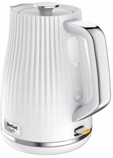 Електрочайник Tefal KO250130 Loft, 2400Вт, 1,7л., білий