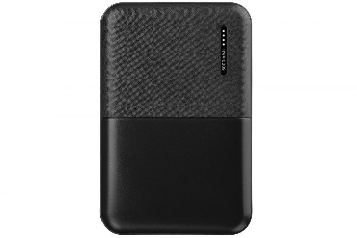 Портативний зарядний пристрій Power Bank 2E 5000mAh, DC 5V, 2.1A, 4 LED indicator, black