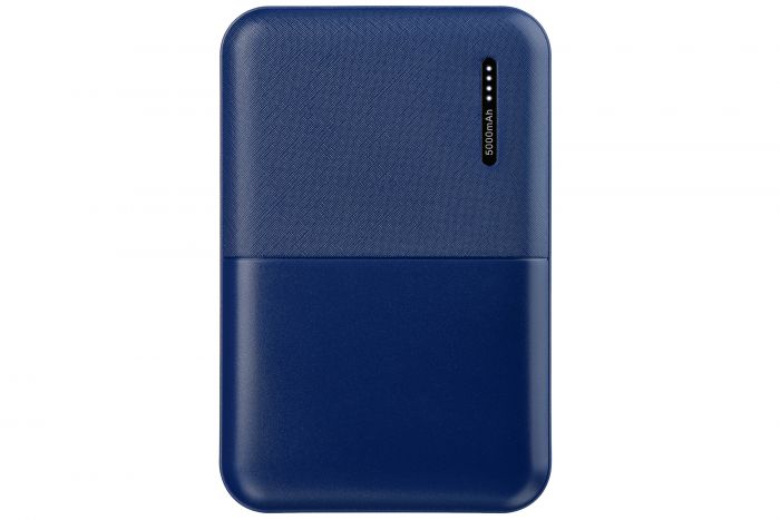 Портативний зарядний пристрій Power Bank 2E 5000mAh, DC 5V, 2.1A, 4 LED indicator, blue