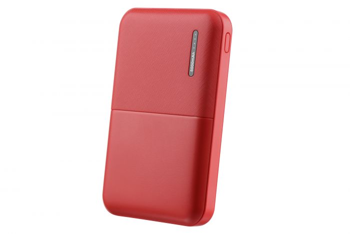 Портативний зарядний пристрій Power Bank 2E 5000mAh, DC 5V, 2.1A, 4 LED indicator, red