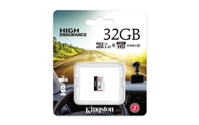 Карта пам'яті Kingston microSD   32GB C10 UHS-I R90/W45MB/s High Endurance