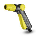 Зрошувач ручний Karcher, пістолетний, регулювання напору води, регулювання форми струменя води, блокування кнопки поливу Зрошувач ручний Karcher, пістолетний, регулювання напору води, регулювання форми струменя води, блокування кнопки поливу
