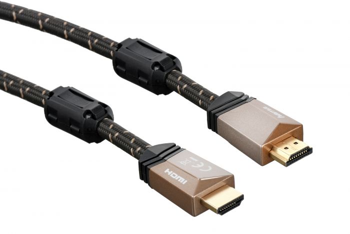 Кабель НАМА HDMI, Premium, High Speed, (AM/AM), ферити, довжина 1.5 м