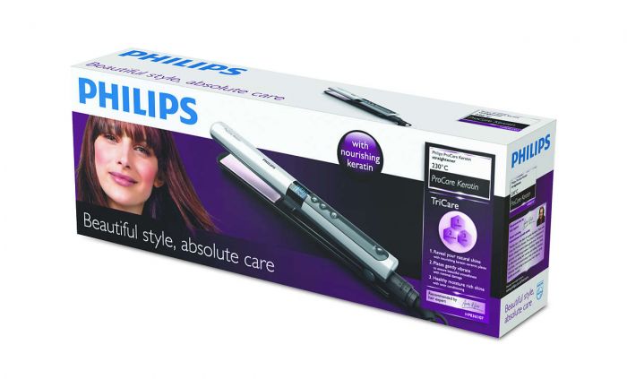 Щипці-випрямляч для укладки волосся Salon straight ProKeratine Philips HP8361/00