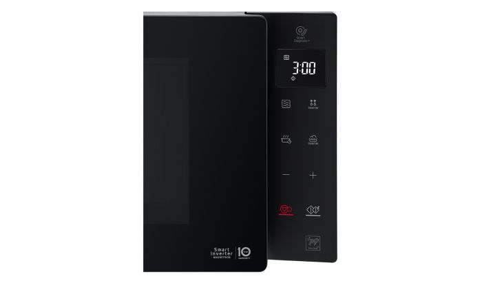 Мікрохвильова піч LG MS2595GIS, 25 л, 1000 Вт, Інв., електрон. керування, Чорний