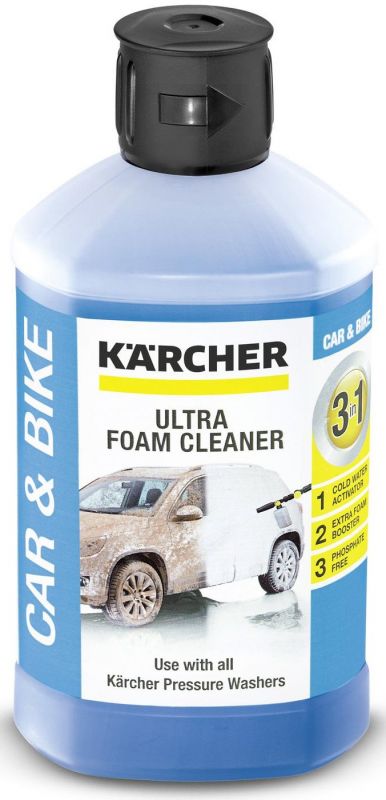 Засіб Karcher Ultra Foam для пінного очищення при безконтактній мийці, 3-в-1, 1л