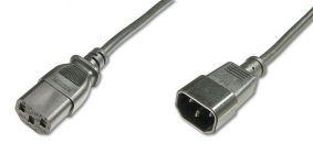 Кабель живлення DIGITUS C14 - C13 M/F, 1.8m, black