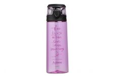 Пляшка для води Ardesto Big things 700 мл, рожева, пластик