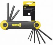 Ключі шестигранні Stanley, набір 9 шт., 5/64 - 1/4"