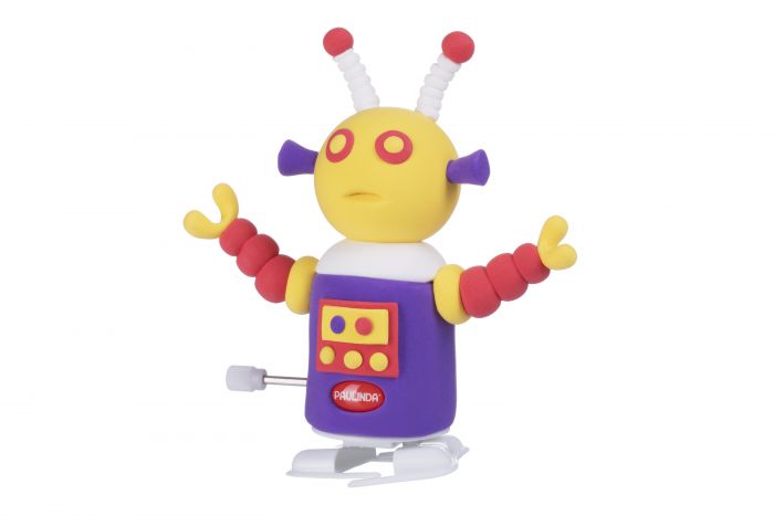 Маса для ліплення Paulinda Super Dough Robot заводний механізм (крокує), фіолетовий PL-081178-4