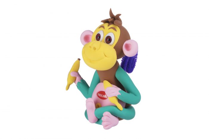 Маса для ліплення Paulinda Super Dough Monkey World мавпа з очима PL-081537-1