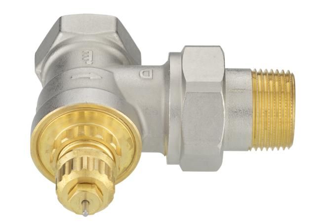 Клапан термостатичний Danfoss RA-G, DN 20, вх. 3/4" - вих. 3/4", кутовий, нікель