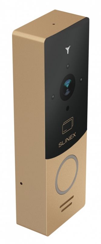 Панель виклику Slinex ML-20CR, персональна, 1MP, 110 градусів, безконтактна картка, золотий чорний