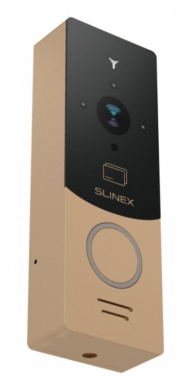 Панель виклику Slinex ML-20CR, персональна, 1MP, 110 градусів, безконтактна картка, золотий чорний