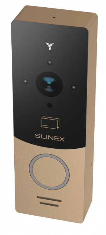 Панель виклику Slinex ML-20CR, персональна, 1MP, 110 градусів, безконтактна картка, золотий чорний