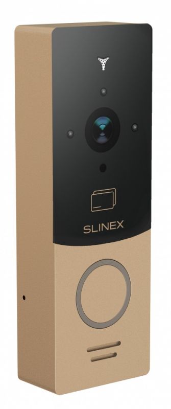 Панель виклику Slinex ML-20CR, персональна, 1MP, 110 градусів, безконтактна картка, золотий чорний