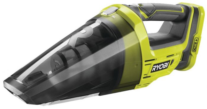 Ryobi Пилосос акумуляторний ручний ONE+ R18HV-0, 18В, 410 л/сек, solo (без АКБ та ПУ)