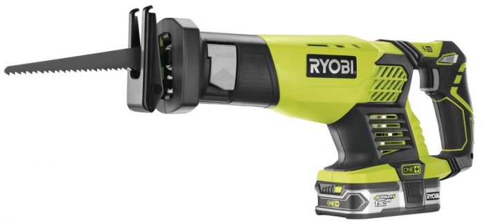 Ryobi Пилка шабельна акумуляторна ONE+ RRS1801M, без АКБ, хід 22 мм, 3100рух/хв, в дереві 180 мм