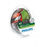 Лампа галогенна Philips H1 LongLife EcoVision, 2шт/блістер