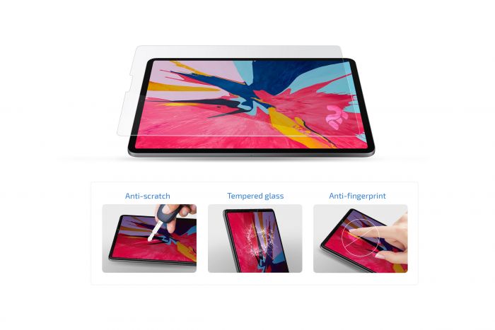 Захисне скло 2E Apple iPad Pro 12.9 (2018-2020) 2.5D clear