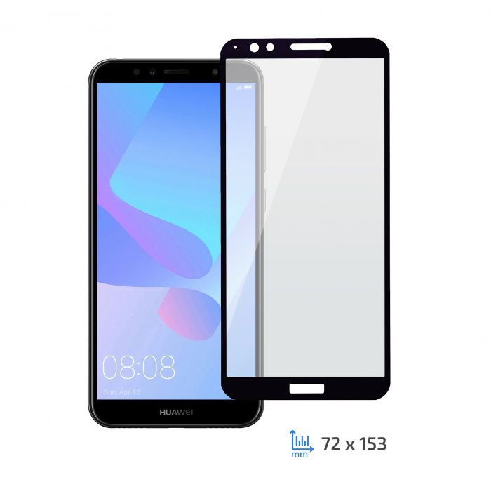 Захисне скло 2E Huawei Y7 Prime 2018 2.5D Black border FG