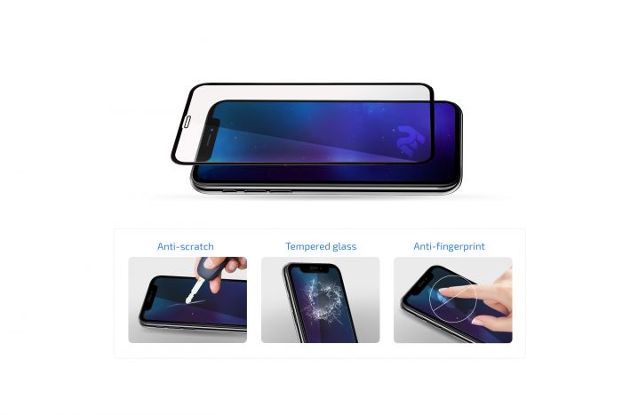 Захисне скло 2E Samsung Galaxy J6+ 3D black border FG