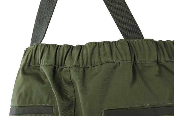 Напівкомбінезон робочий NEO CAMO Olive, розмір M (50), 255 г/м2, потрійні шви, еластична конструкція пояса, міцні кишені, оливкова