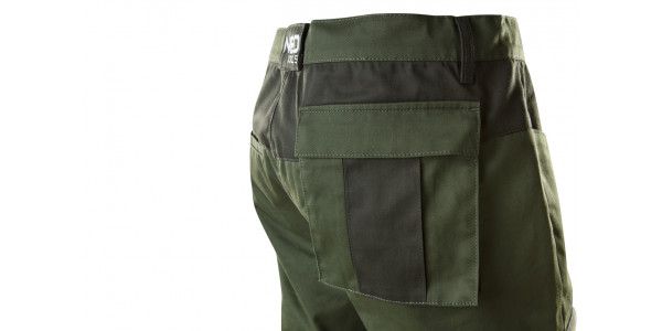 Штани робочі NEO CAMO Olive, розмір XXL (56), 255 г/м2, профільовані коліна з виточкою, внутрішнє регулювання поясу, міцні кишені та петлі для інструменту, оливкові